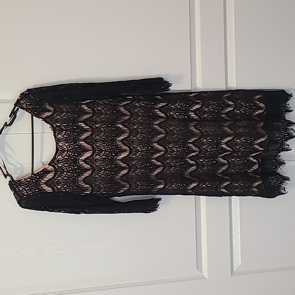 Black and Peach dress